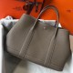 Hermes Garden Party 30 Bag In Taupe Clemence Leather