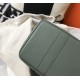 Hermes Garden Party 30 Bag In Vert Amande Clemence Leather