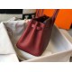 Hermes Birkin 25 Bag In Bordeaux Clemence Leather with GHW