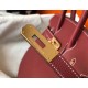 Hermes Birkin 25 Bag In Bordeaux Clemence Leather with GHW