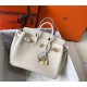 Hermes Birkin 25 Bag In Beton Clemence Leather with GHW