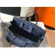 Hermes Birkin 25 Bag In Navy Blue Clemence Leather with GHW