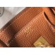 Hermes Birkin 25 Bag In Gold Clemence Leather with GHW