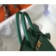 Hermes Birkin 25 Bag In Vert Vertigo Clemence Leather with GHW