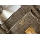 Hermes Birkin 25 Bag In Taupe Clemence Leather with GHW