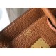 Hermes Birkin 30 Bag in Gold Clemence Leather with GHW