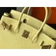 Hermes Birkin 30 Bag in Jaune Poussin Clemence Leather with GHW