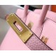 Hermes Birkin 30 Bag in Pink Clemence Leather with GHW