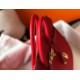 Hermes Birkin 30 Bag in Red Clemence Leather with GHW