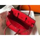 Hermes Birkin 30 Bag in Red Clemence Leather with GHW