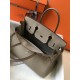 Hermes Birkin 30 Bag in Gris Tourterelle Clemence Leather with GHW