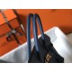 Hermes Birkin 35 Bag in Blue Agate Clemence Leather with GHW