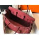 Hermes Birkin 35 Bag in Ruby Clemence Leather with GHW