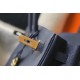 Hermes Birkin 35 Bag in Navy Blue Clemence Leather with GHW