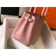 Hermes Birkin 35 Bag in Pink Clemence Leather with GHW