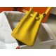 Hermes Birkin 35 Bag in Yellow Clemence Leather with GHW