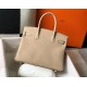 Hermes Birkin 35 Bag in Trench Clemence Leather with GHW