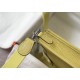 Hermes Evelyne III Mini Bag In Jaune Poussin Clemence Leather