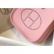 Hermes Evelyne III Mini Bag In Pink Clemence Leather