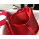 Hermes Evelyne III Mini Bag In Red Clemence Leather