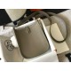 Hermes Evelyne III Mini Bag In Taupe Clemence Leather