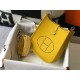 Hermes Evelyne III Mini Bag In Yellow Clemence Leather