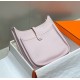 Hermes Evelyne III 29 Bag in Mauve Pale Clemence Leather