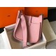 Hermes Evelyne III 29 Bag In Pink Clemence Leather