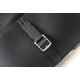 Hermes Halzan 31cm Bag In Black Clemence Leather