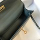 Hermes Kelly Mini II Sellier Bag In Vert Amande Epsom Leather GHW