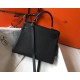 Hermes Kelly 25cm Retourne Bag in Black Clemence Leather GHW