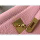 Hermes Kelly 25cm Retourne Bag in Pink Clemence Leather GHW