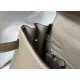 Hermes Kelly 25cm Retourne Bag in Tourterelle Clemence Leather GHW