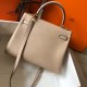 Hermes Kelly 25cm Retourne Bag in Trench Clemence Leather GHW