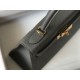 Hermes Kelly 25cm Sellier Bag in Ardoise Epsom Calfskin GHW