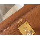 Hermes Kelly 25cm Sellier Bag in Gold Epsom Calfskin GHW