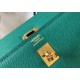 Hermes Kelly 25cm Sellier Bag in Malachite Epsom Calfskin GHW