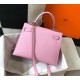 Hermes Kelly 25cm Sellier Bag in Mauve Sylvestre Epsom Calfskin GHW