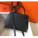 Hermes Kelly 25cm Sellier Bag in Black Epsom Calfskin