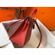 Hermes Kelly 25cm Sellier Bag in Red Epsom Calfskin GHW