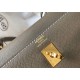 Hermes Kelly 25cm Sellier Bag in Taupe Epsom Calfskin