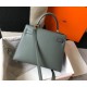 Hermes Kelly 25cm Sellier Bag in Vert Amande Epsom Calfskin GHW