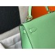 Hermes Kelly 25cm Sellier Bag in Vert Criquet Epsom Calfskin GHW