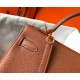 Hermes Kelly 28cm Retourne Bag in Gold Clemence Leather GHW