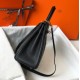 Hermes Kelly 28cm Retourne Bag in Black Clemence Leather GHW