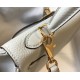 Hermes Kelly 28cm Retourne Bag in Pearl Grey Clemence Leather GHW