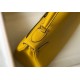 Hermes Kelly 28cm Retourne Bag in Yellow Clemence Leather GHW