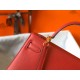 Hermes Kelly 28cm Sellier Bag in Red Epsom Calfskin GHW