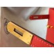 Hermes Kelly 28cm Sellier Bag in Red Epsom Calfskin GHW