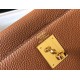 Hermes Kelly 32cm Retourne Bag in Gold Clemence Leather GHW